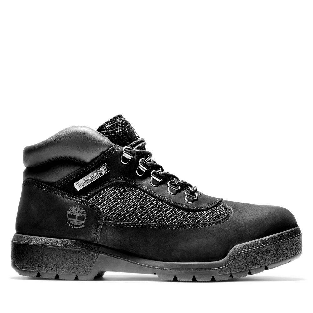 Tenisi Timberland Barbati Negrii - Waterproof Field Boots - Romania - HDBANZ187